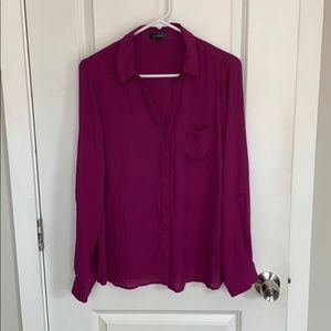 The Limited fuchsia blouse